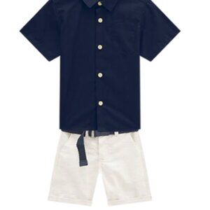 Milon Cuffed Shorts w/Belt